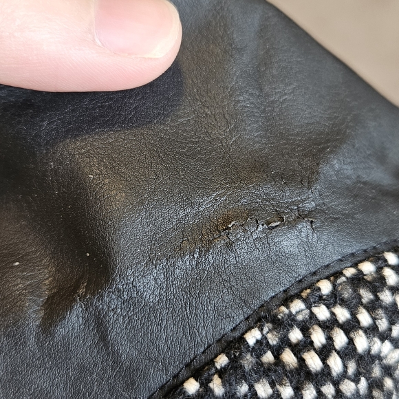 Michael Kors | Tweed And Leather Blazer - Picture 10 of 11